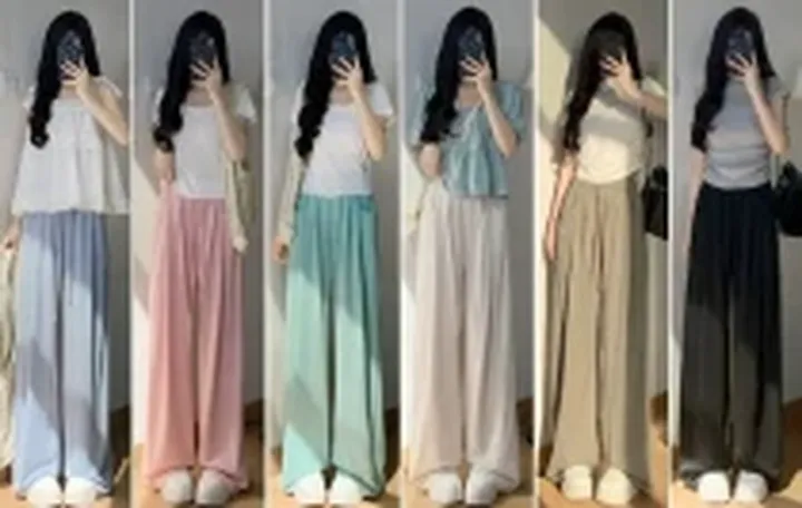 شلوار پارچه اسلش نیم بگ کد 417626