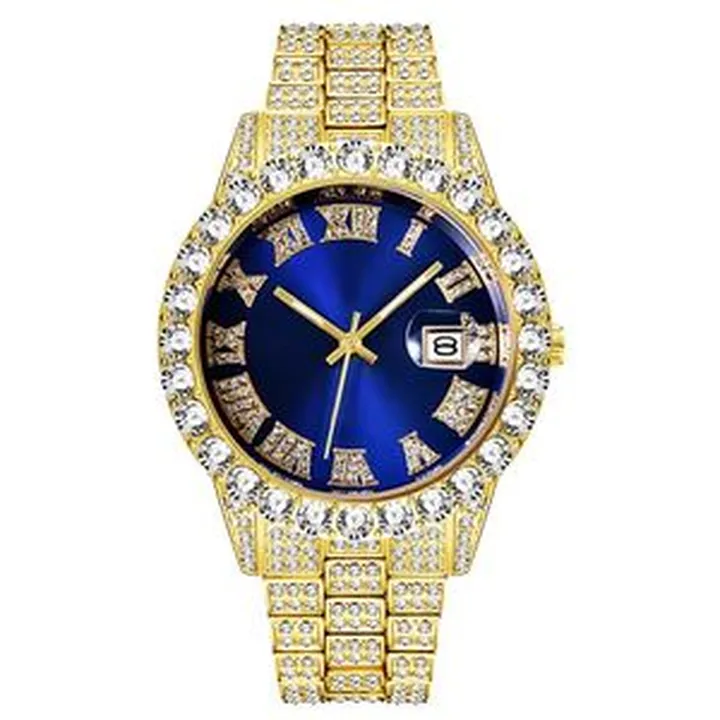 ساعت مچی عقربه‌ای مردانه مدل فول نگین دیتی جاست کد TA1