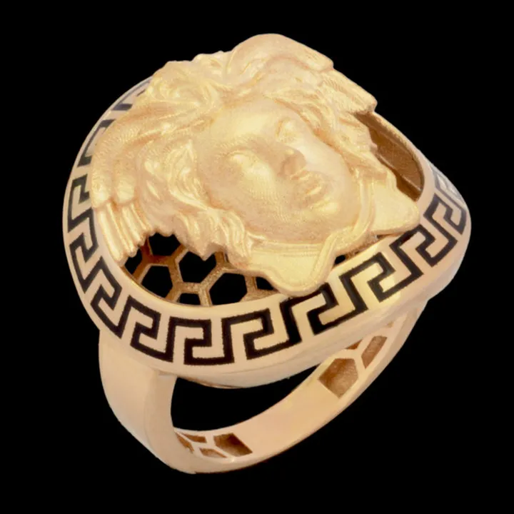 انگشتر طلا 18 عیار زنانه با طرح ورساچه طلای مستجاب...