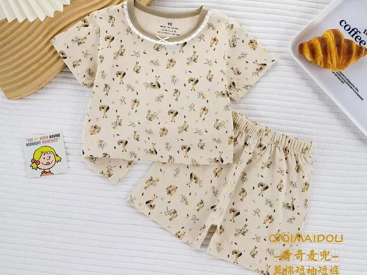 تیشرت و شلوارک راحتی دخترانه