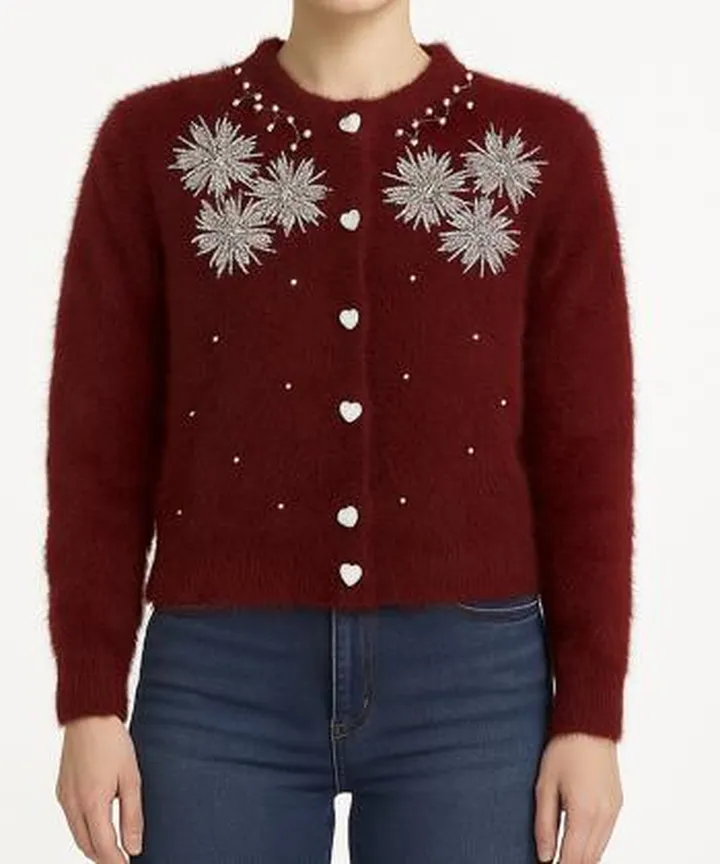 ژاکت بافت زنانه نارين مد كد 91431