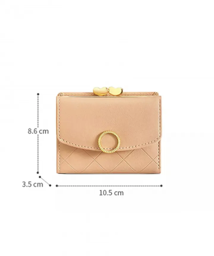 کیف پول زنانه کوچک تائومیک میک TAOMICMIC Y8958 women's diamond short style trifold wallet