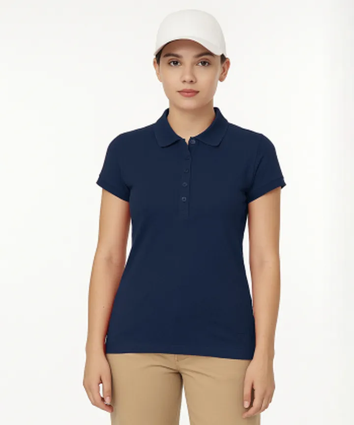 پولوشرت آستین کوتاه زنانه ساتین مدل W10AB