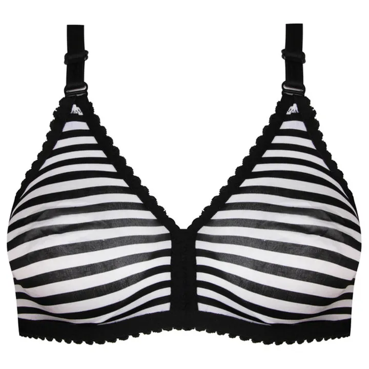 سوتین زنانه ماییلدا مدل پرسی راه راه بدون فنر کد 5...