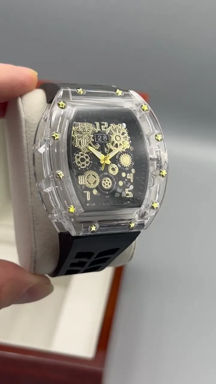 ساعت مچی مردانه ریچارد میل طرح اتومات دارای رنگبندی جذاب richard mille