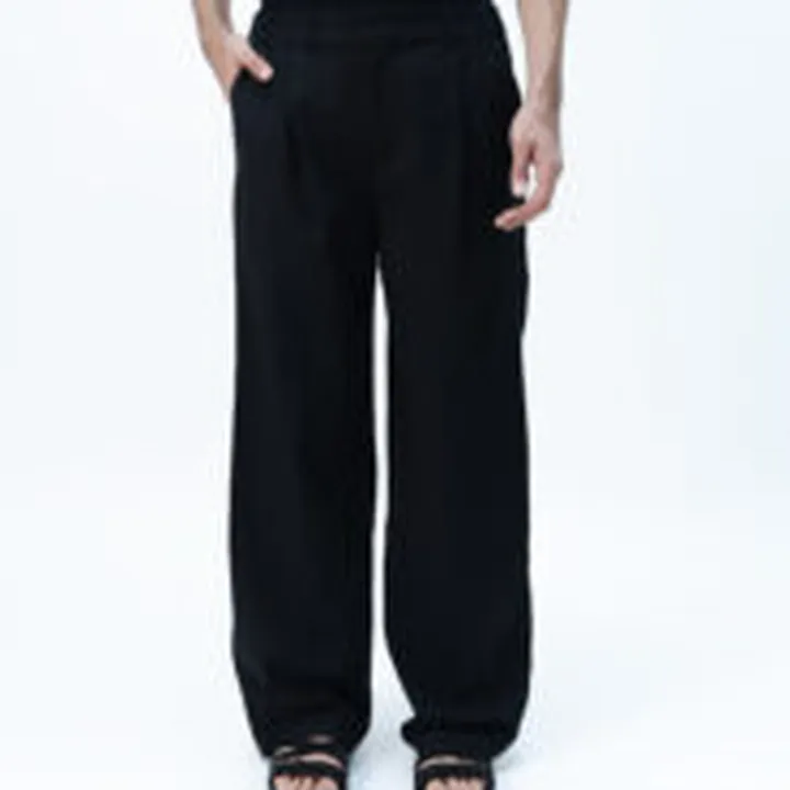 شلوار لینن مدل DUST مشکی برند موهر | mouher