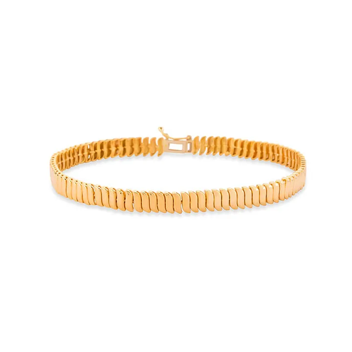 دستبند طلا 18 عیار زنانه کیا گالری مدل AB594