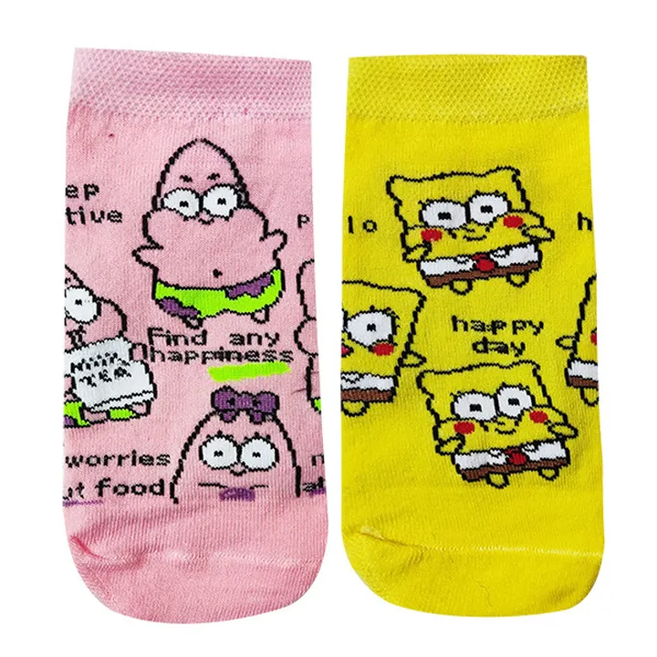 جوراب ساق کوتاه پسرانه تن پوش هنگامه مدل باب اسفنج...