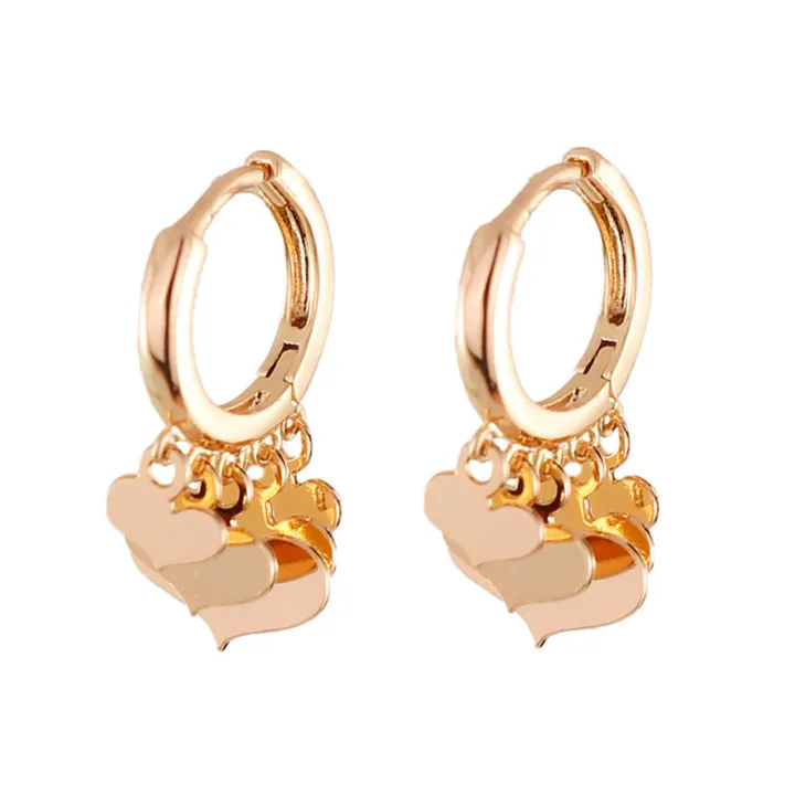 گوشواره زنانه ژوپینگ مدل قلب کد AAC758