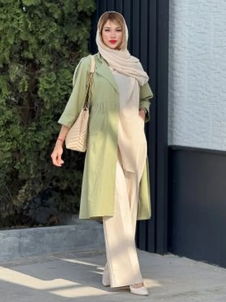 مانتو آستین پاکتی کد 19102