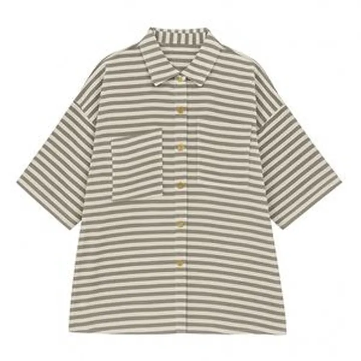 شومیز آستین سه ربع یقه برگردان زنانه بوخیمدلP117