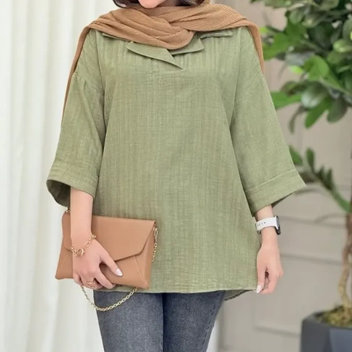 تونیک مانتویی هانیه جنس شانتون ژاکارد 