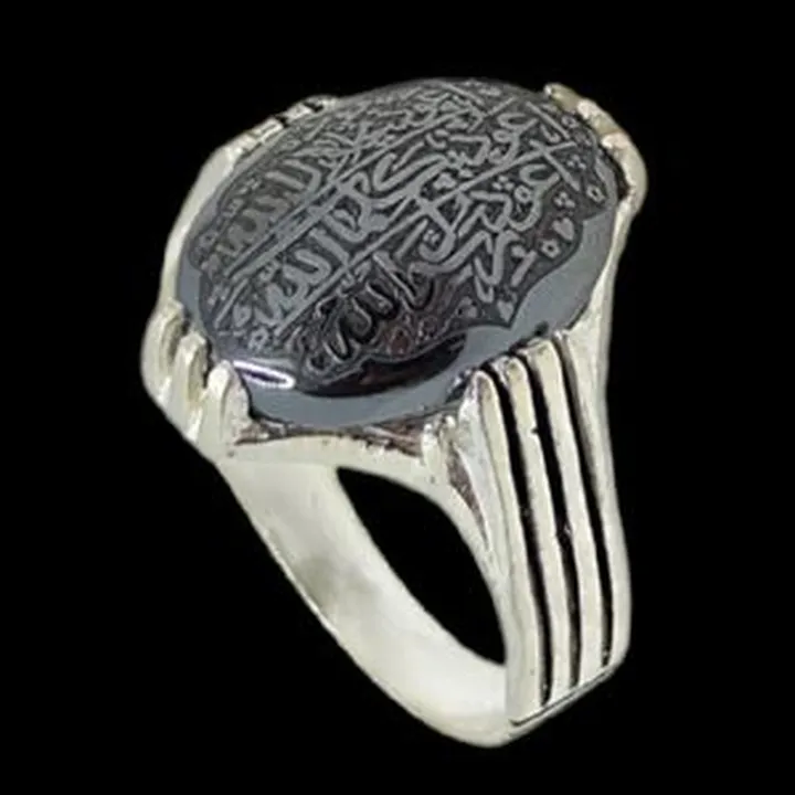 انگشتر نقره مردانه مدلحدید رکاب دست ساز کد 74200