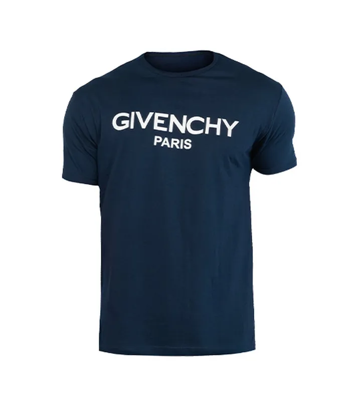 تیشرت Givenchy یقه گرد مردانه سرمه ای ساده