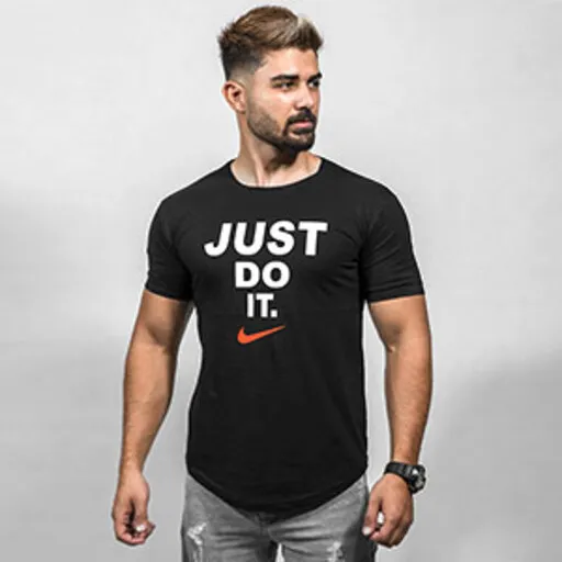 تیشرت Just Do It مردانه مشکی مدل Ditro