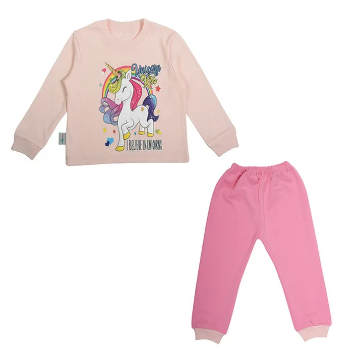 ست تی شرت آستین بلند و شلوار بچگانه سپیدپوش کد 140...