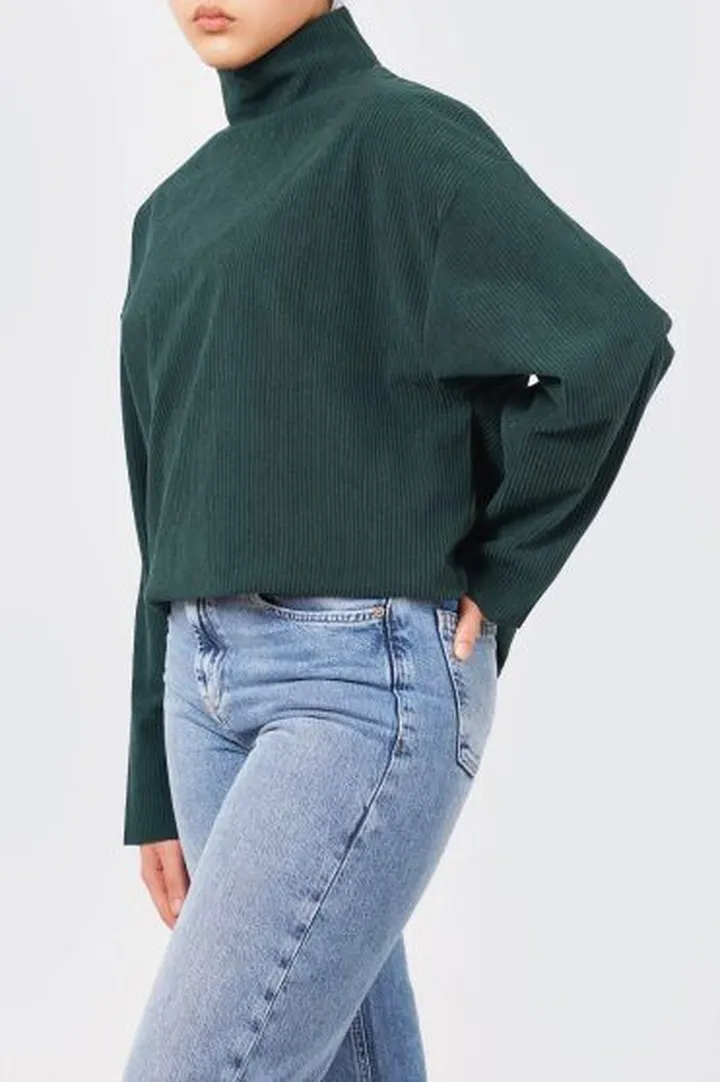 تیشرت آستین بلند کبریتی زنانه