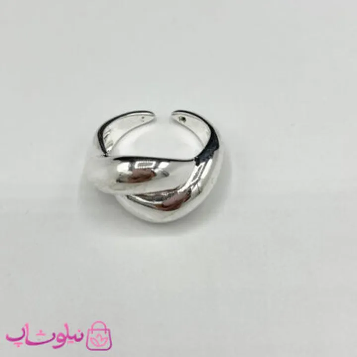 انگشتر زنانه طرح ساده آبکاری نقره کد 150