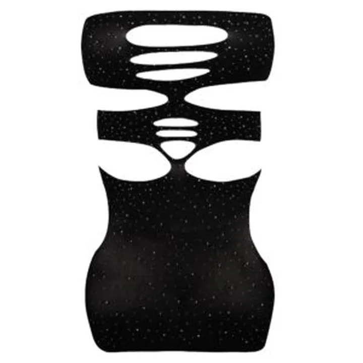 سرهمی فانتزی مشکی مدل نگین دار کد 4860-7143