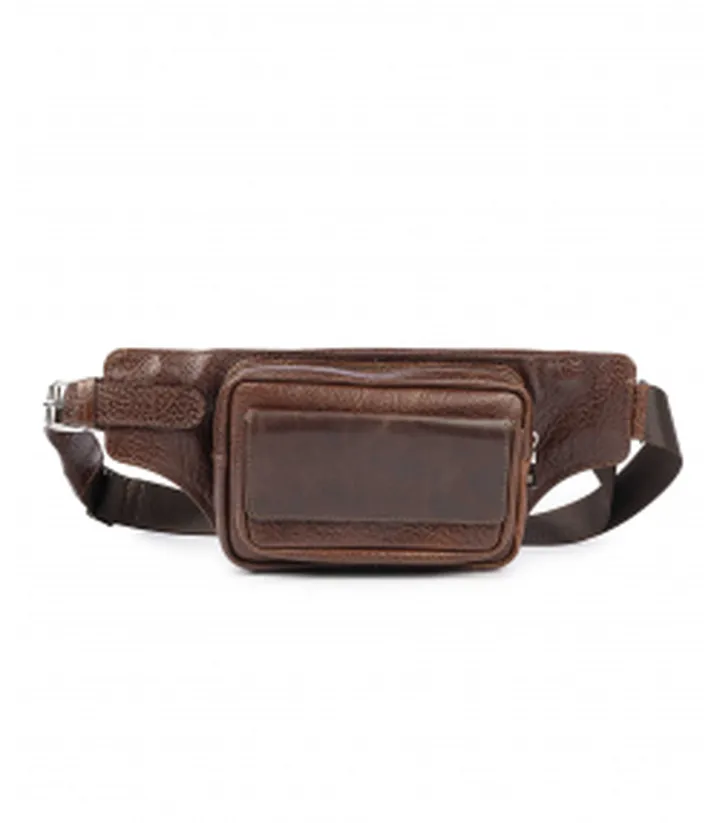 کیف کمری چرم طبیعی بیسراک Bisrak مدل NL-WaistBag-Milano-M