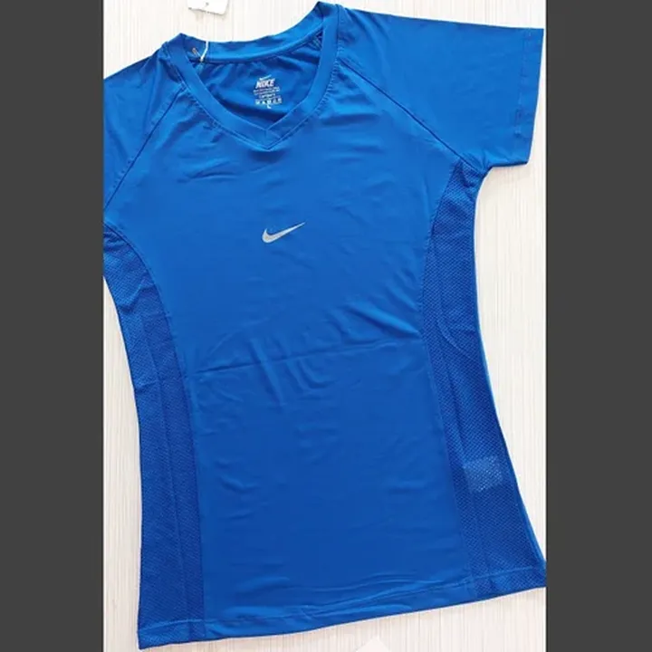 تیشرت یقه هفت زنانه ورزشی بغل تور nike