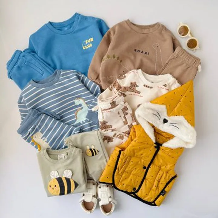 ست بلوز شلوار و پافر 1164