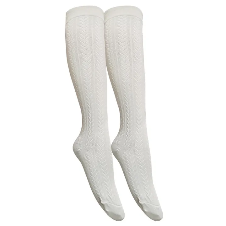 جوراب ساق بلند زنانه تن پوش هنگامه مدل زیر زانو گل...