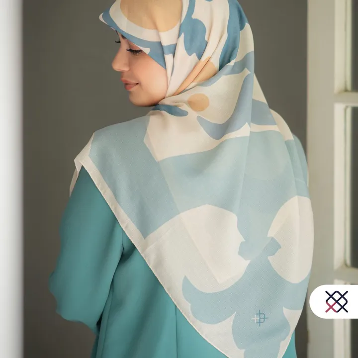 روسری فیروزی(نخی حصیری)