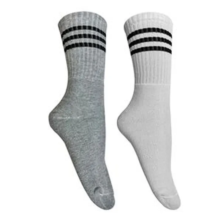 جوراب ساق بلند مردانه تن پوش هنگامه مدل حوله ای رینگی سه خط کد TW بسته 2 عددی