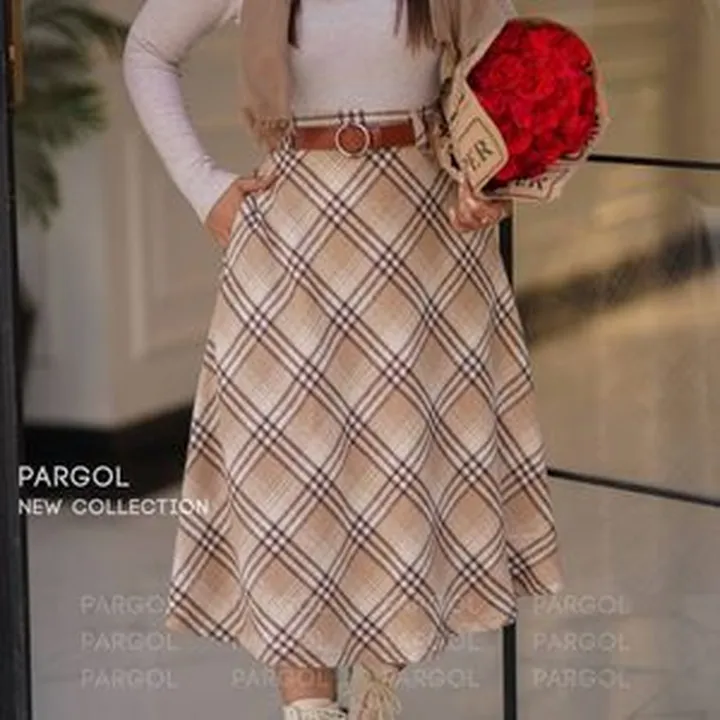 دامن پشمی زنانه و دخترانه آوین