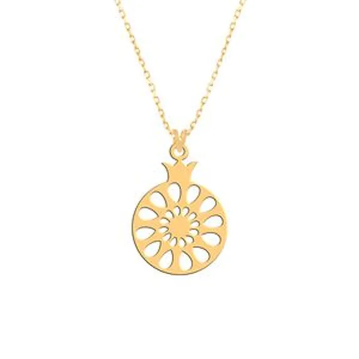 گردنبند طلا 18 عیار زنانه فرشته مدل انار WNLZ-000114