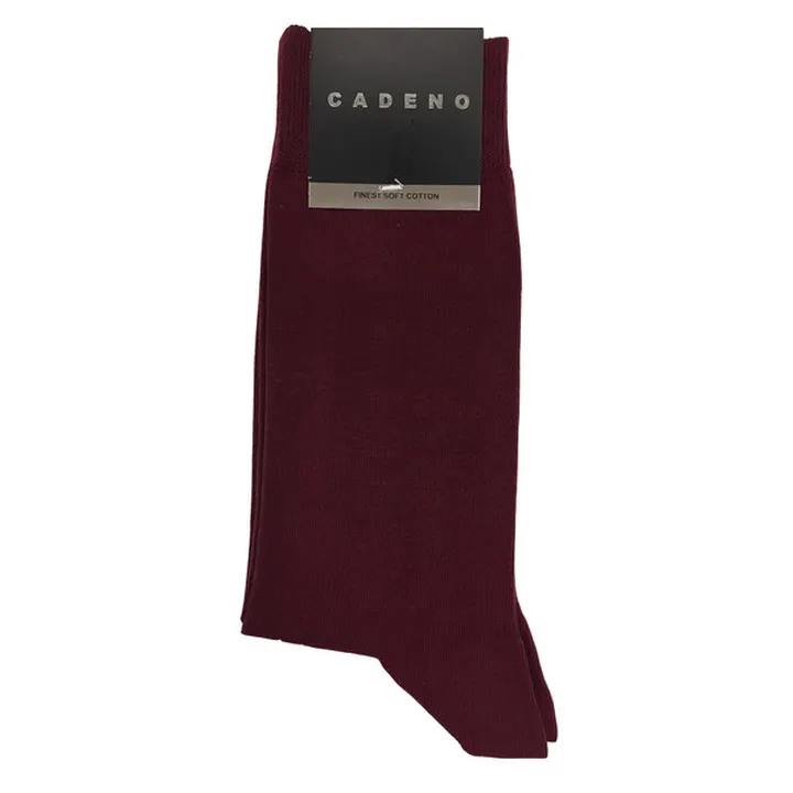 جوراب مردانه کادنو مدل CAF1001 رنگ زرشکی