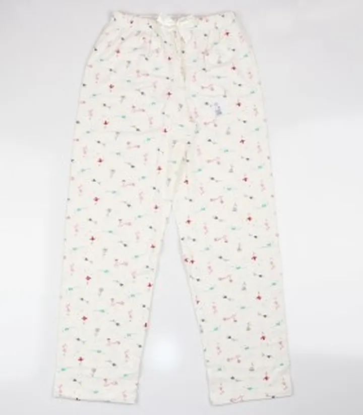 شلوار نخی و راحتی زنانه طرح دار کد 134206