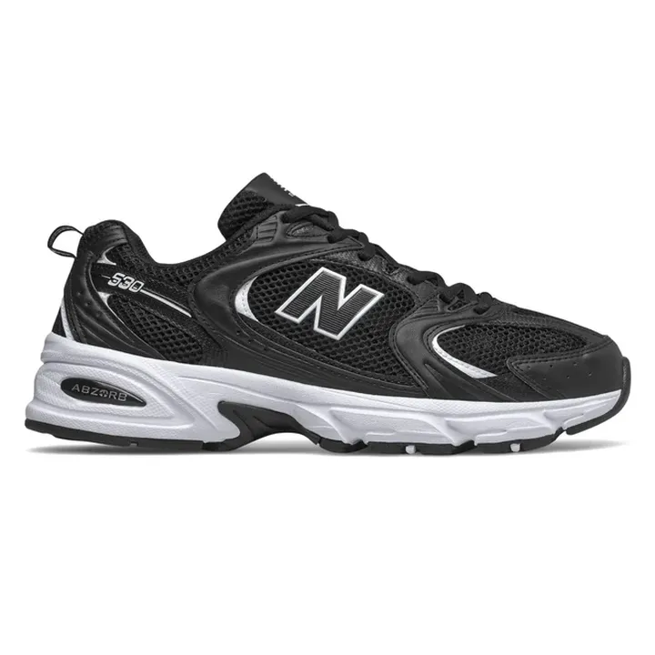 کفش کتونی نیوبالانس ۵۳۰ مشکی سفید new balance 530 black and white