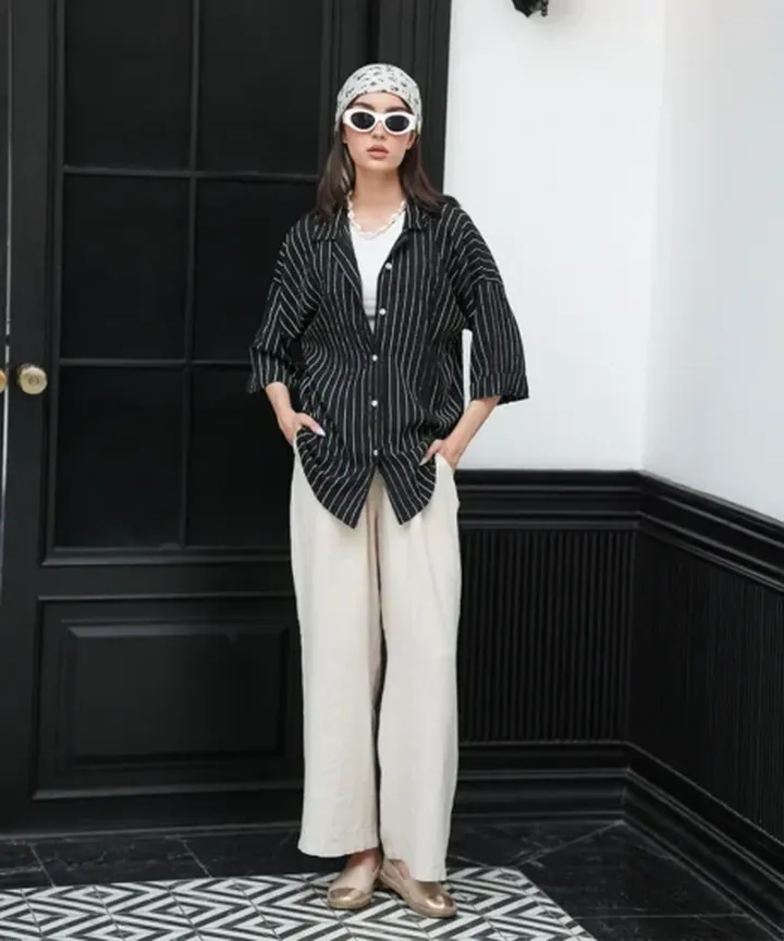 شومیز یقه دار A41551