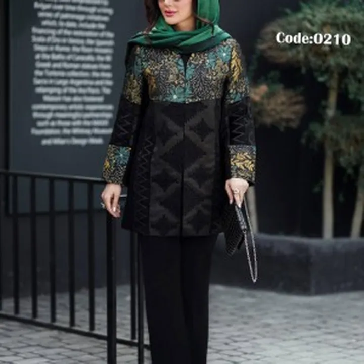 مانتو کتی مجلسی (کالکشن عیدانه 1404) کد 0210