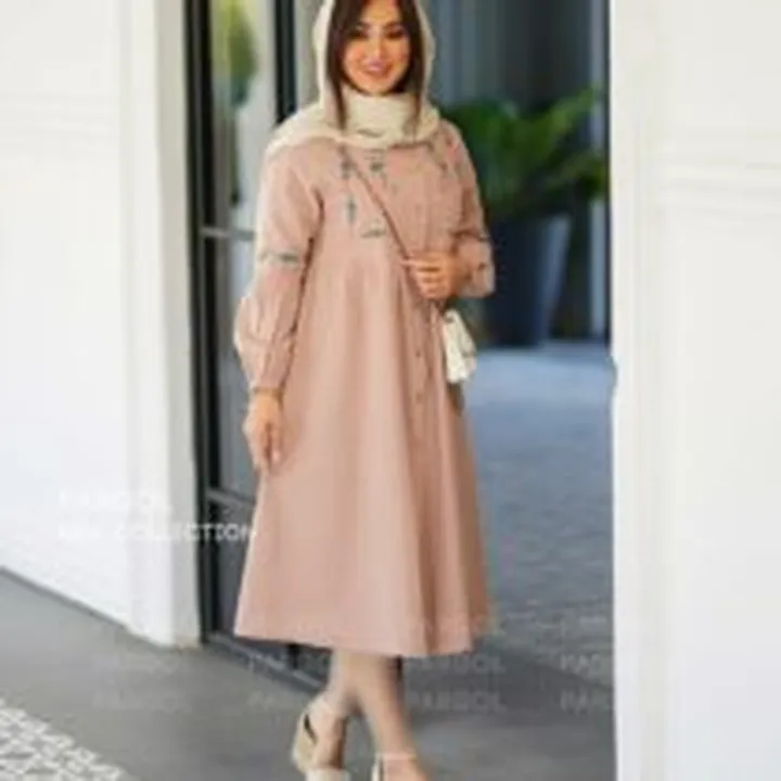 پیراهن شیلا صورتی کالباسی