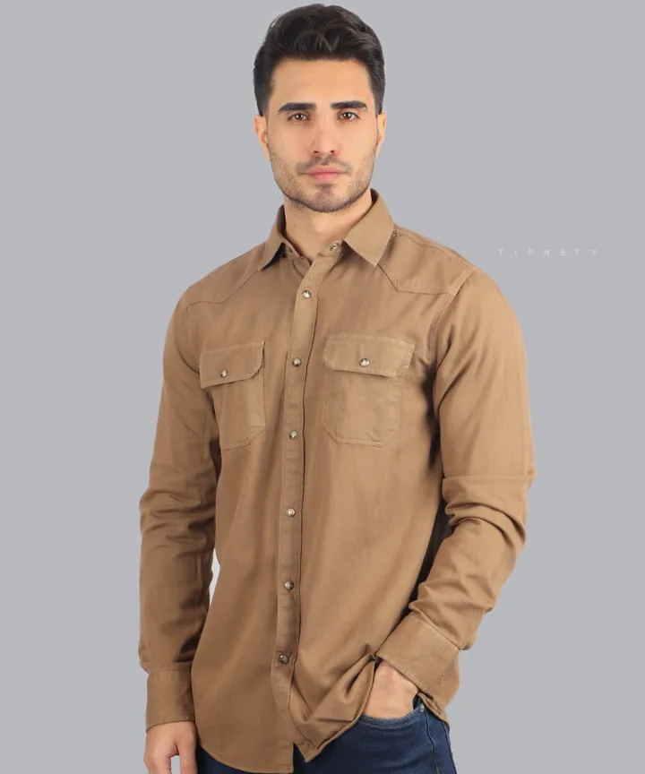 پیراهن مردانه کتان و ساده 5243