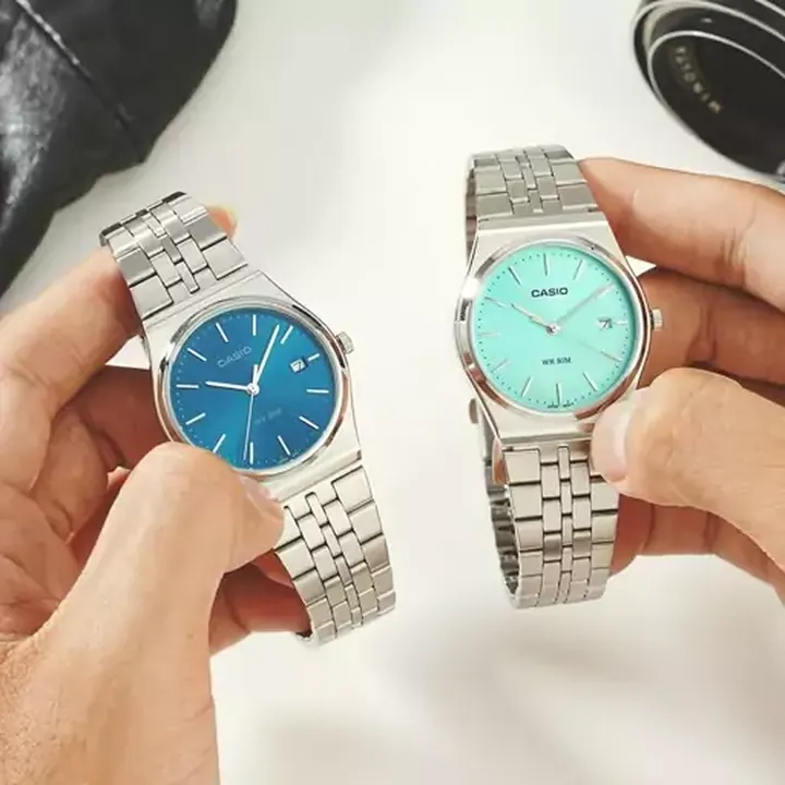 ساعت مچی مردانه کلاسیک بند استیل کاسیو گاد فادر دارای 6 ماه گارانتی موتور Casio
