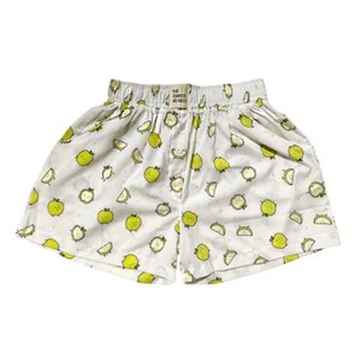 شلوارک راحتی زنانه مدل نخی طرح سیب