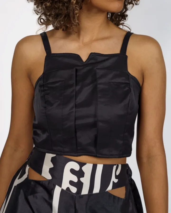 کراپ تافته مشکی