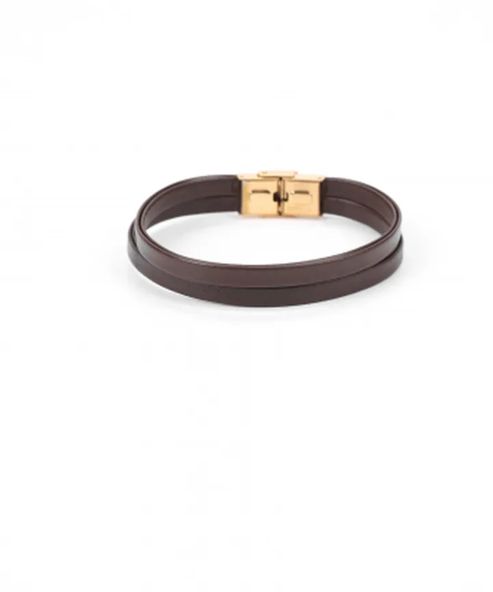 دستبند  چرم طبیعی بیسراک Bisrak کدLeatherBracelet-111