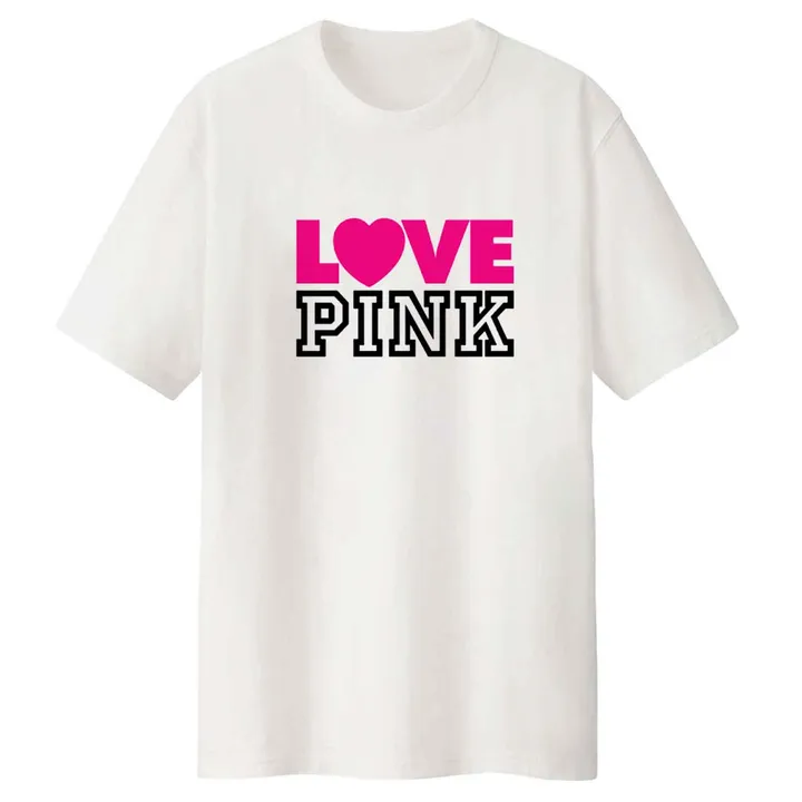 تی شرت لانگ زنانه مدل LOVE PINK کد LL261 S