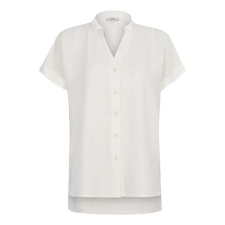 شومیز آستین کوتاه زنانه ایزی دو مدل 9367 رنگ سفید