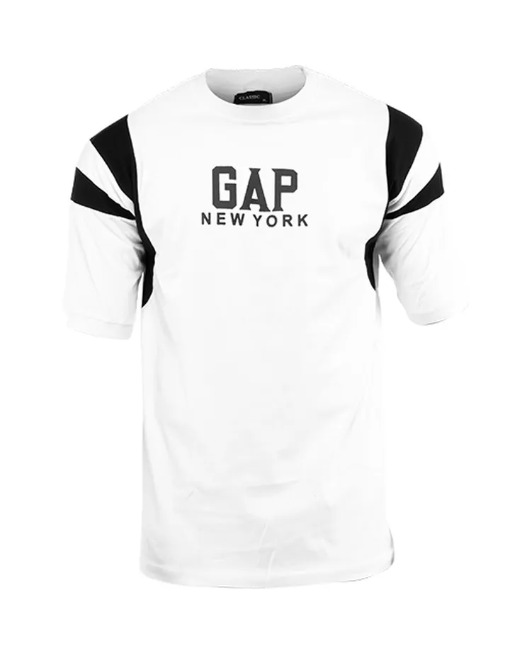 تیشرت مردانه دو رنگ یقه گرد Gap