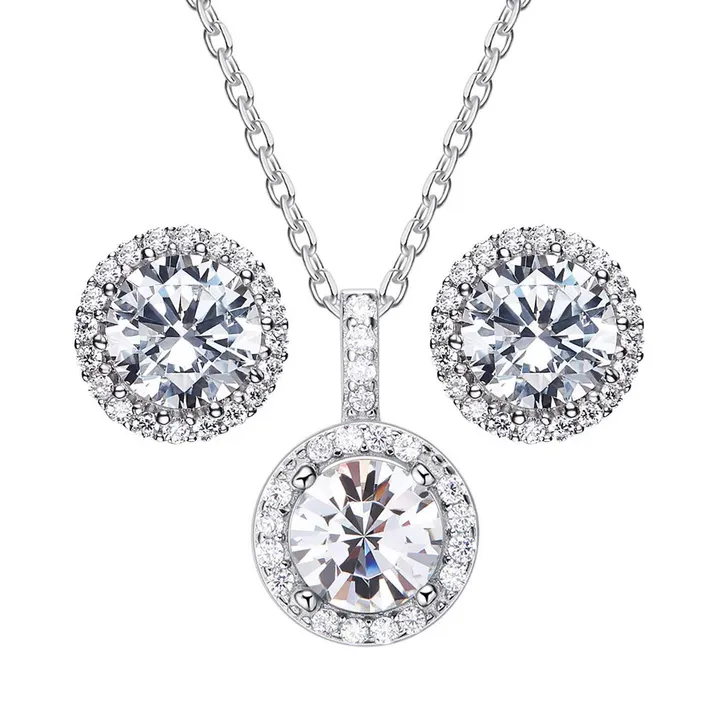 نیم ست نقره زنانه کوبیک مدل QN-6603-1