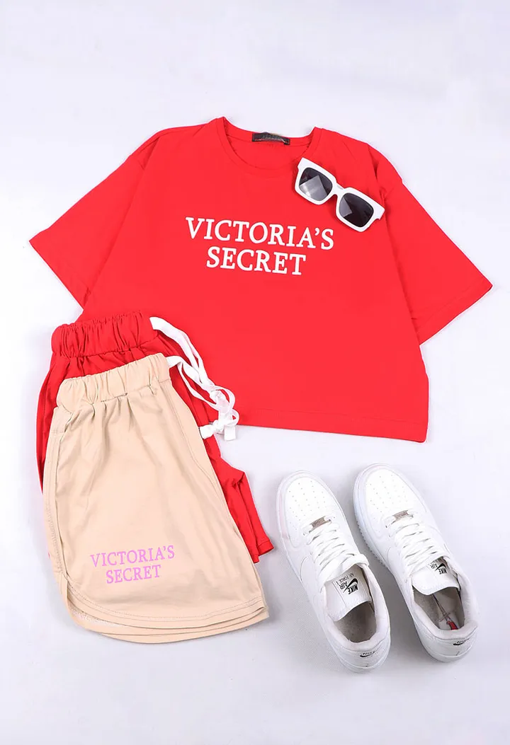 کراپ شلوارک Victoria’s secret چاپی کد2902-3