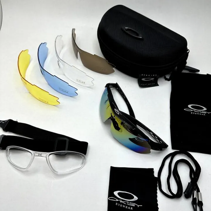 عینک اوکلی 5 لنز OAKLEY به همراه پک کامل اصلی کد 0089