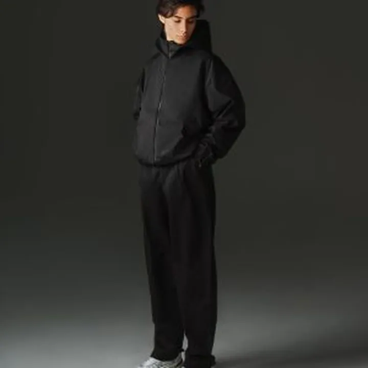 سویشرت زیپ دار مشکی مدل LUCAS | کیامورس