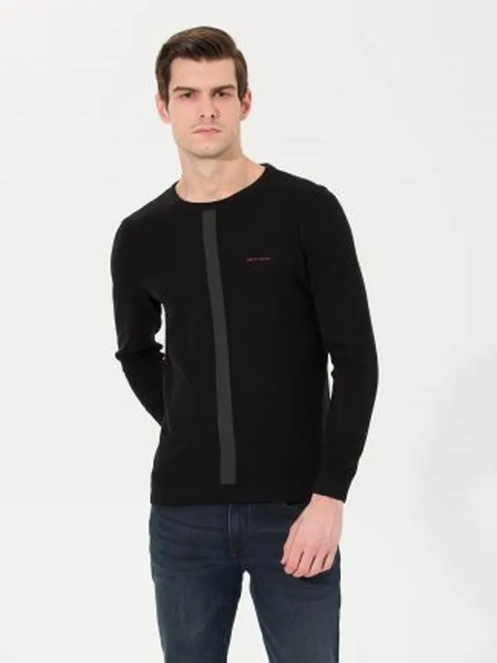 پلیور مردانه مشکی پیرکاردین